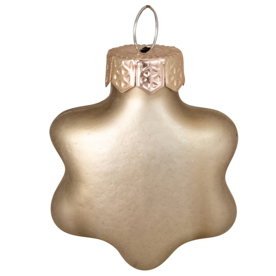 Whitehurst 56ct. 2&#x22; Matte Gold Glass Star Ornaments